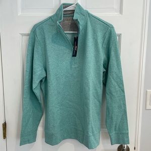 Men’s Vineyard Vines Teal green 1/4 zip size Sm NWT!